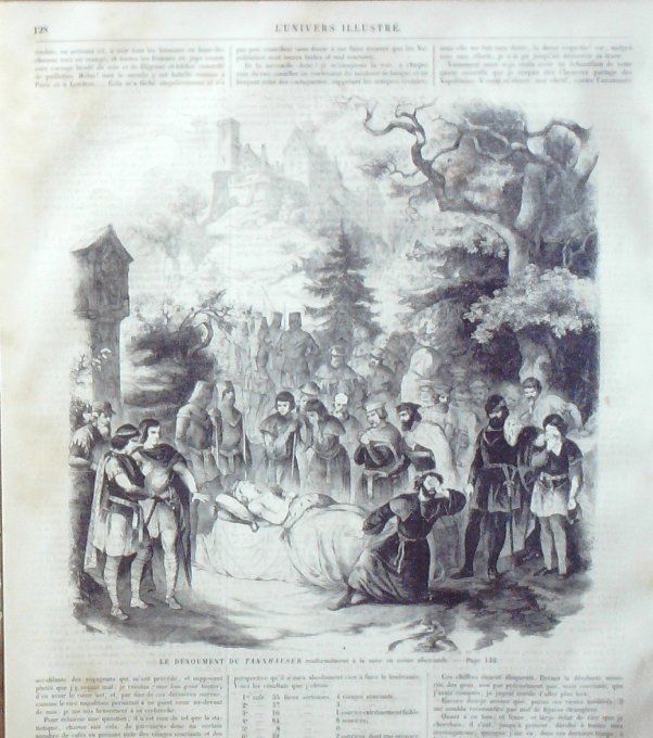 L'Univers illustré 1861 # 149 Chine st Sylvestre Henri VIII Tannhauser Londres chirurgien