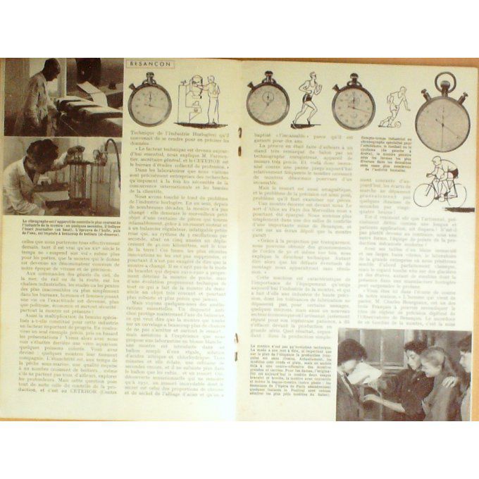 Meccano Magazine Maremotrice Gordini/Pollet Telegraphe Morse Besancon 1954