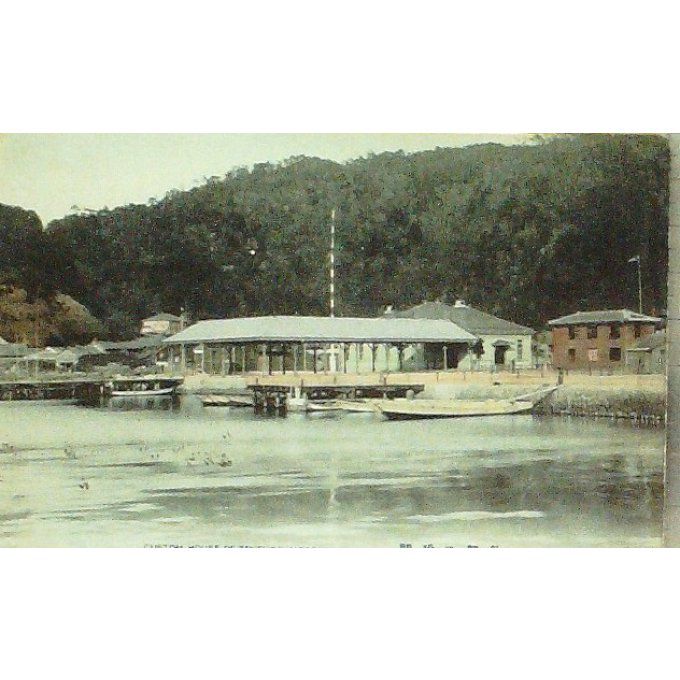 Cpa Japon Tsuruga Harbour Habitation 1918