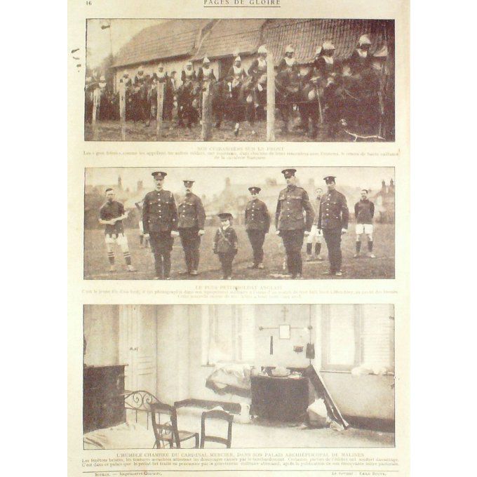 Pages de gloire 1915 n°14 SARYKAMISCH TOGO KAMINA SOISSONS(02)