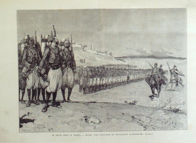 L'Univers illustré 1884 n°1502 TONKIN soldats ANNAMITES SOUDAN Mohammed TAKER NICE (06) HAITI ROME