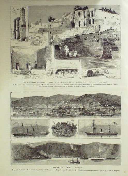 L'Univers illustré 1884 n°1502 TONKIN soldats ANNAMITES SOUDAN Mohammed TAKER NICE (06) HAITI ROME