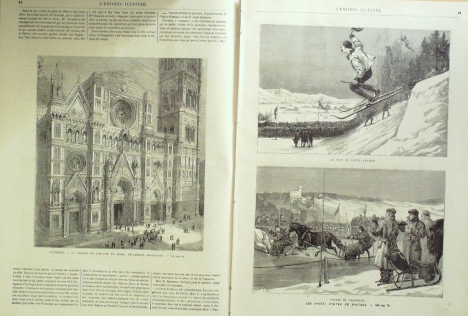 L'Univers illustré 1884 n°1505 ITALIE Florence, Venise NORVEGE Laponie CHIFFONNIERS EGYPTE prisons