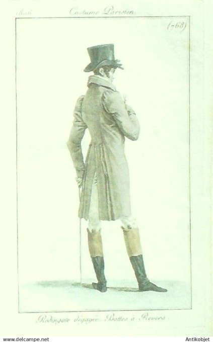 Costume Parisien 1806 # 768 (eau forte) Redingote homme
