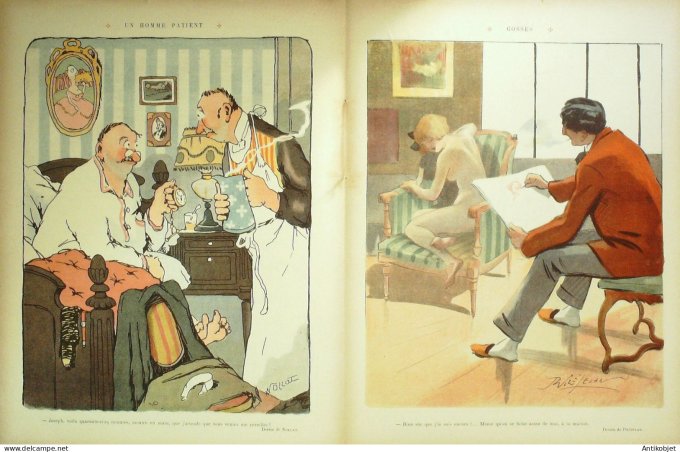 Le Rire 1913-01-25 # 521 Journal humoristique Ed.Originale Chez le Couturier