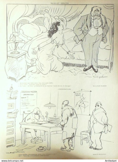 Le Rire 1913-01-25 # 521 Journal humoristique Ed.Originale Chez le Couturier