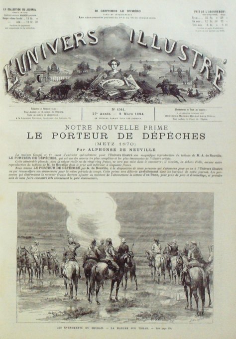 L'Univers illustré 1884 n°1511 SOUDAN Tokar TALISMAN TURKESTAN Turcomans