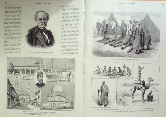 L'Univers illustré 1884 n°1515 INDE  Hyderabad EGYPTE Soudan Tokar TebDuc D'ALBANY