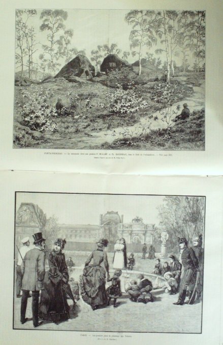 L'Univers illustré 1884 n°1516 CAHORS CANNES Duc Albany FONTAINEBLEAU