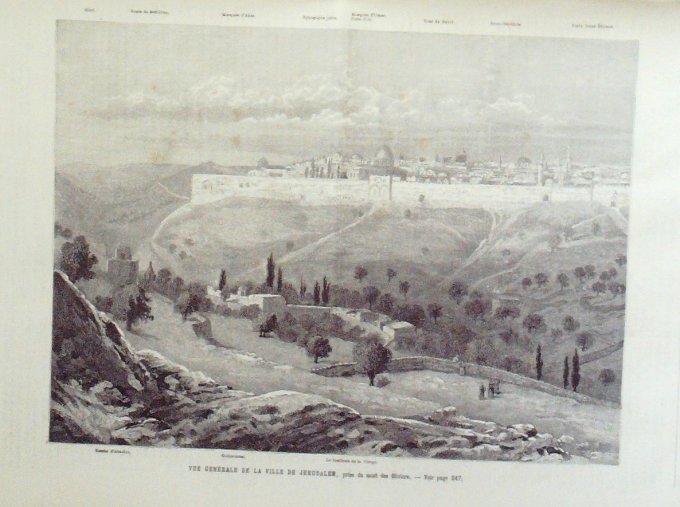 L'Univers illustré 1884 n°1517 BARBIZON EGYPTE Soudan Teb Oxford JERUSALEM