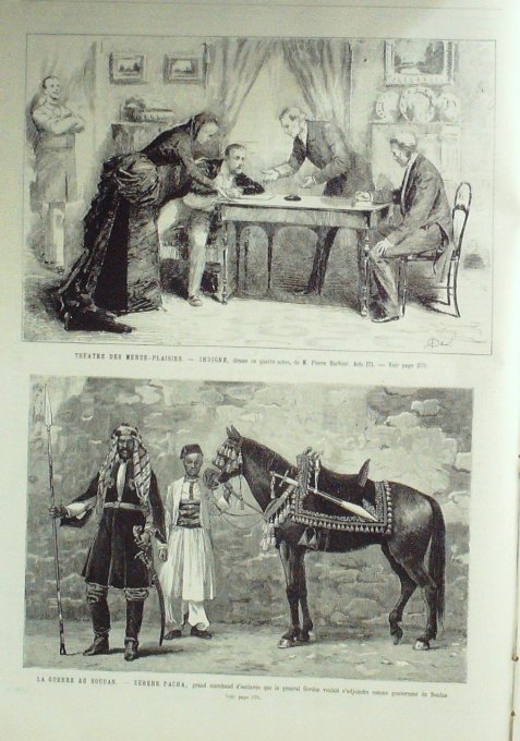 L'Univers illustré 1884 n°1519 NAPOLEON Waterloo EGYPYE Soudan Zebehr Pacha Nortwich BIRMANIE Lousha