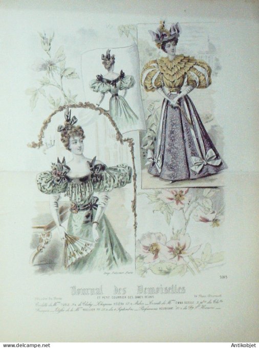 Journal de Demoiselles 1895 # 5043 (Maison Turle) Gd format