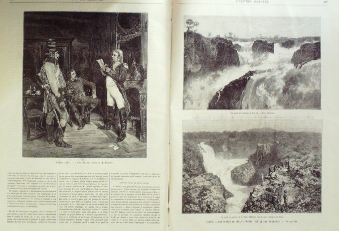 L'Univers illustré 1884 n°1526 LILLE Catastrophe BRUXELLES troubles BRESIL Paulo Affonso ILE MAURICE