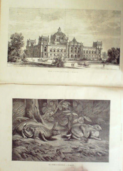 L'Univers illustré 1884 n°1527 ETHIOPIE Adawoa MONTPELLIER BERLIN Palais Reichstag