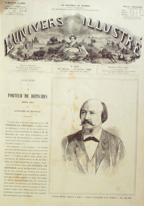 L'Univers illustré 1884 n°1529 NEUILLY CHOLERA TONKIN Thai Nguyen HONFLEUR INDE Kangra