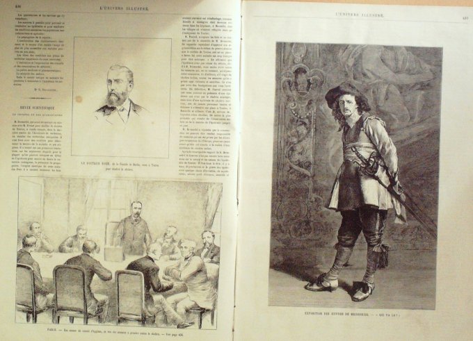 L'Univers illustré 1884 n°1529 NEUILLY CHOLERA TONKIN Thai Nguyen HONFLEUR INDE Kangra