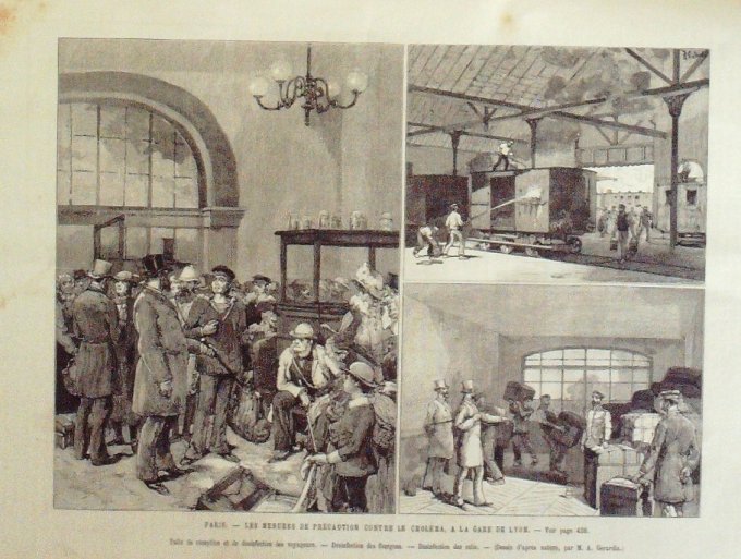 L'Univers illustré 1884 n°1529 NEUILLY CHOLERA TONKIN Thai Nguyen HONFLEUR INDE Kangra