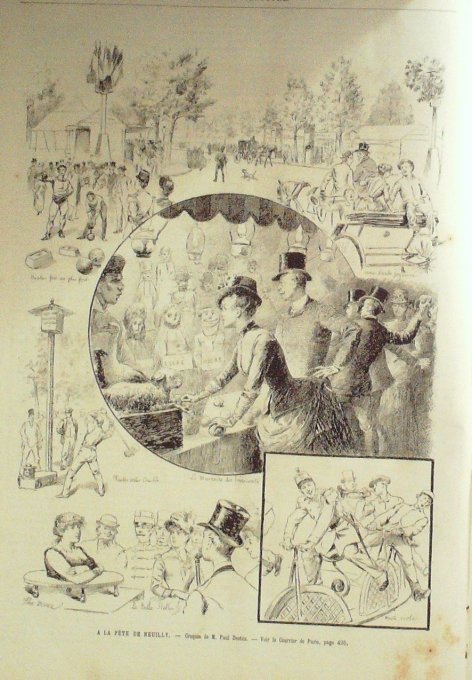 L'Univers illustré 1884 n°1529 NEUILLY CHOLERA TONKIN Thai Nguyen HONFLEUR INDE Kangra