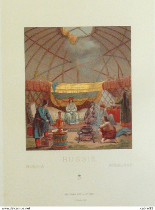Russie Tente des Kalmours la Kibitka nomades