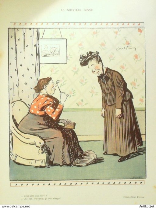 Le Rire 1905-11-25 # 147 Journal humoristique Ed.Originale Le Voisin de dessous