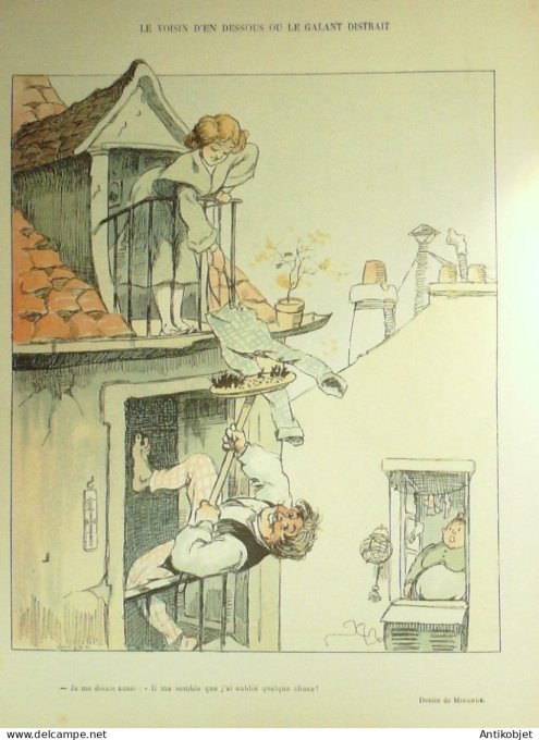 Le Rire 1905-11-25 # 147 Journal humoristique Ed.Originale Le Voisin de dessous