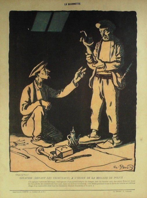 La Baïonnette 1918 n°152 (Alerte) HARLEY HASS BRANLY FALKE MAHIAS HARFF