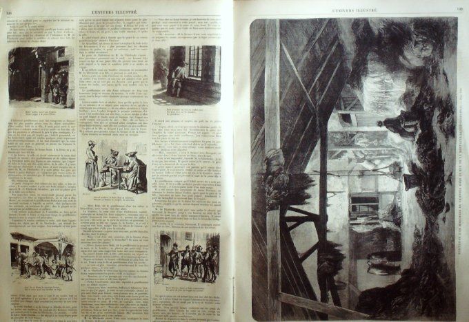 L'Univers illustré 1861 # 152 Munich Pinacothèque chaudronnier Montagne-Ste-Geneviève foire du trône