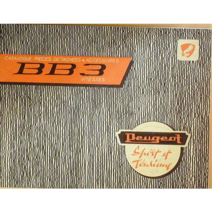 Catalogue PEUGEOT cyclomoteur B B 3 1963 (pièces détachées)