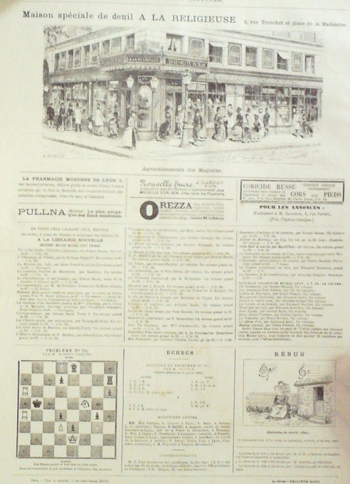 L'Univers illustré 1884 n°1530 MARSEILLE Choléra Fête 14 Juillet Chasse à la girafe