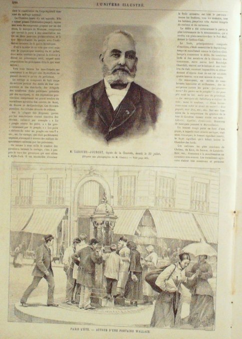 L'Univers illustré 1884 n°1532 TOULON Choléra GIBRALTAR LONDRES Hyde park EGYPTE moulin à blé