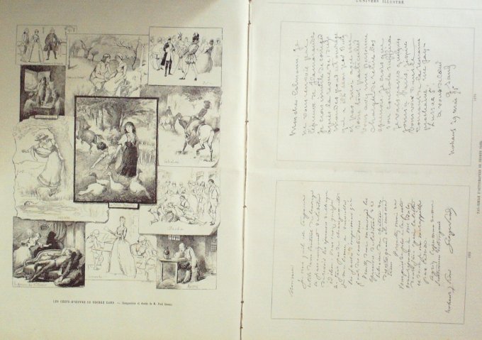 L'Univers illustré 1884 n°1533 GEORGES SAND Œuvres, romans, statue