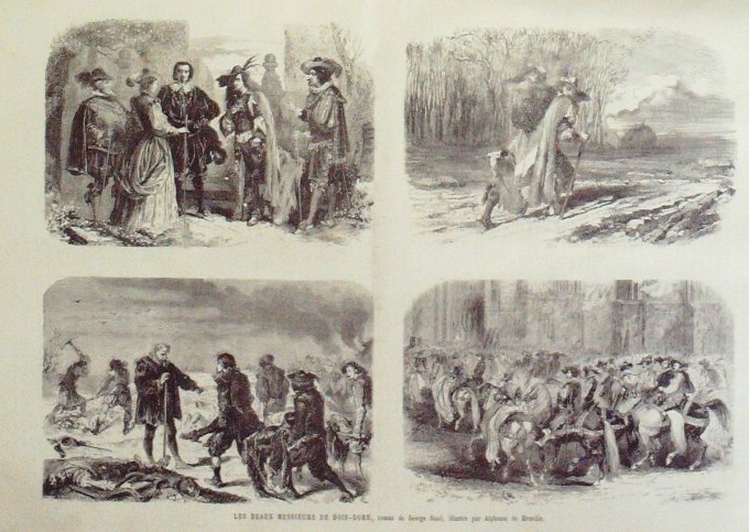 L'Univers illustré 1884 n°1533 GEORGES SAND Œuvres, romans, statue