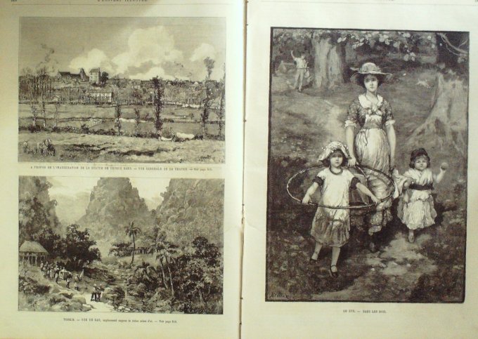 L'Univers illustré 1884 n°1534 TONKIN Gao mines d'or Georges SAND BRESIL chem fer PARANA