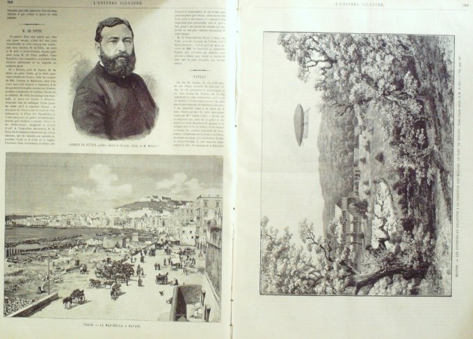 L'Univers illustré 1884 n°1536 ITALIE Marinella Naples MEUDON Chalais INDE Cachemire