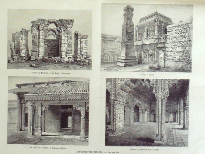 L'Univers illustré 1884 n°1536 ITALIE Marinella Naples MEUDON Chalais INDE Cachemire