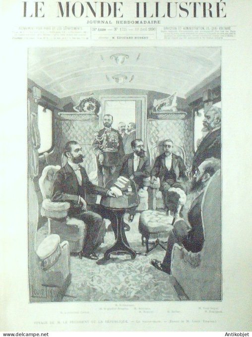 Le Monde illustré 1890 n°1725 Côte-d'Ivoire Kong Marseille (13) Toulon (83)