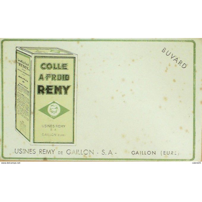 Buvard REMY Entretien colle