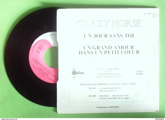 Crazy Horse 45T SP Un jour sans toi 1972
