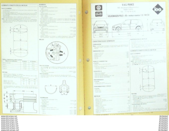 R.T Automobile Volkswagen Polo 95 L'expert  # 342