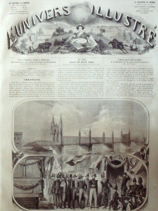 L'Univers illustré 1861 # 153 Kehl Ansdell et Haag Manolas Grisettes Espagnoles Monténégro lac 
