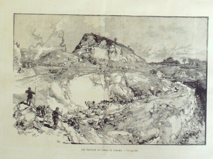 L'Univers illustré 1884 n°1541 PANAMA TOULON panoramas CHINE Canton