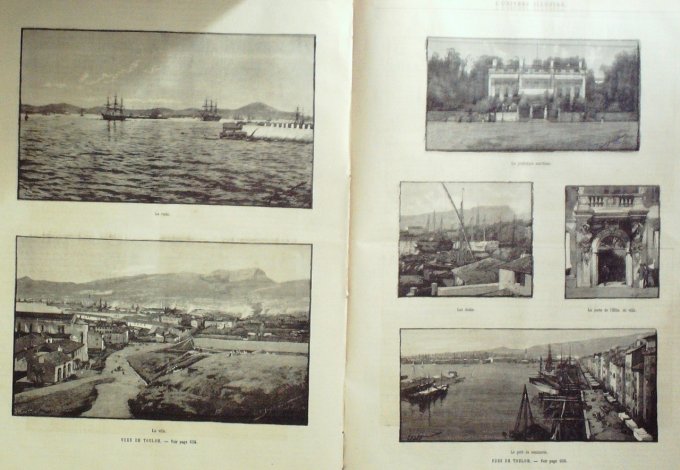 L'Univers illustré 1884 n°1541 PANAMA TOULON panoramas CHINE Canton