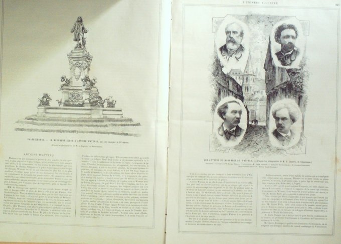 L'Univers illustré 1884 n°1542 WATTEAU VALENCIENNES CORNEILLE INDE Wynaad, mines QUEBEC