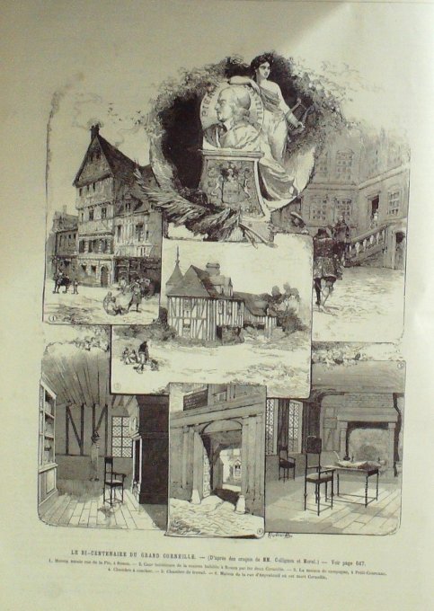 L'Univers illustré 1884 n°1542 WATTEAU VALENCIENNES CORNEILLE INDE Wynaad, mines QUEBEC
