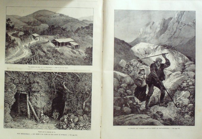 L'Univers illustré 1884 n°1542 WATTEAU VALENCIENNES CORNEILLE INDE Wynaad, mines QUEBEC