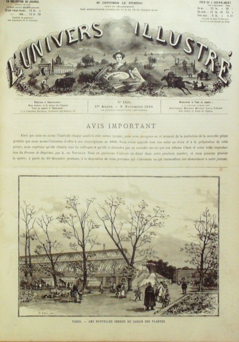 L'Univers illustré 1884 n°1546 MONTEVIDEO MACBETH Shakespeare Jardin des Plantes