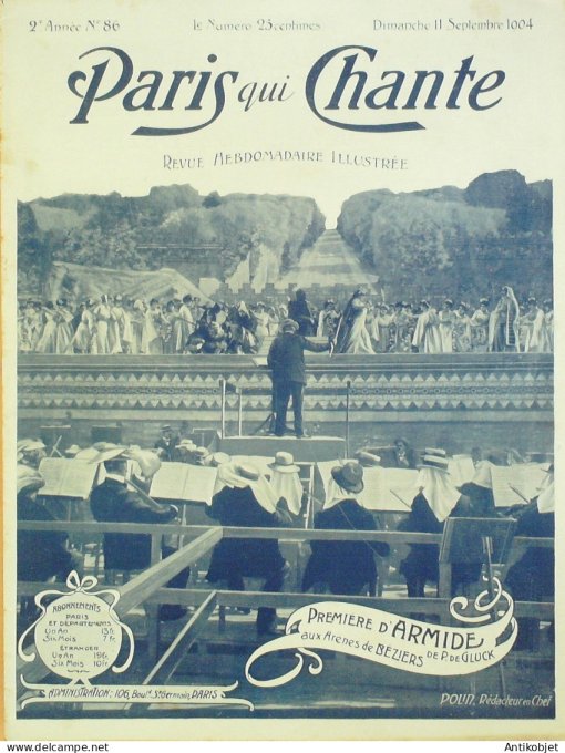 Paris qui chante 1904 n° 86 Armide Bérangère Henri Helme Giralduc