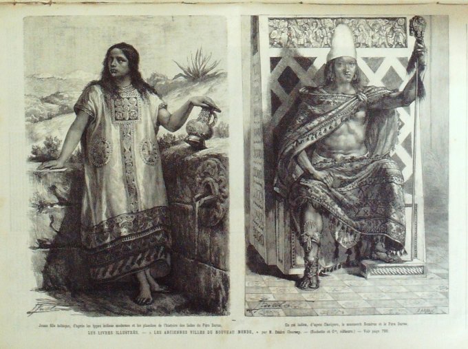 L'Univers illustré 1884 n°1551 CHINE Khiva, Azarasp,Khan INDE roi Remirez, fille Toltèque