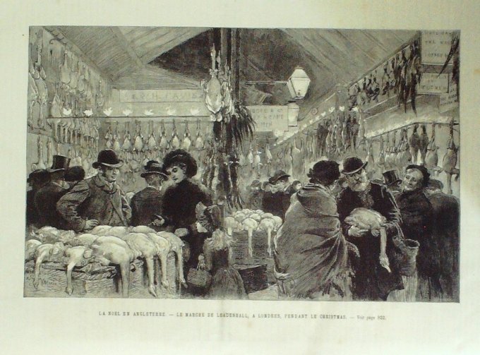 L'Univers illustré 1884 n°1553 ESPAGNE Madrid NOEL dans le monde SOUDAN Bandingho, Sibi