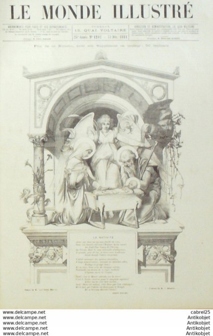 Le Monde illustré 1881 n°1292 Algérie Habra Perregaux Mostaganem Autriche Vienne Ring Theater